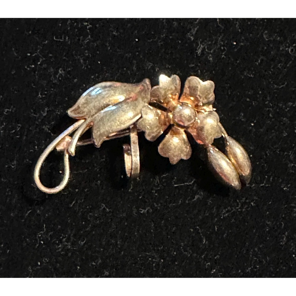 Vintage Carl-Art 12k GF over Silver‎ Chatelaine Watch Pin